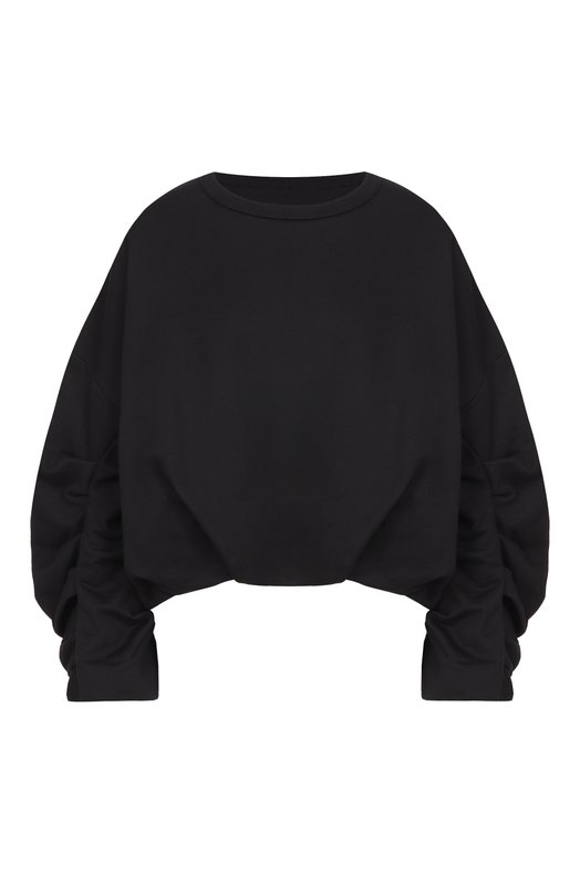 Хлопковый свитшот Dries Van Noten 131109/3611 Чёрный 131109/3611