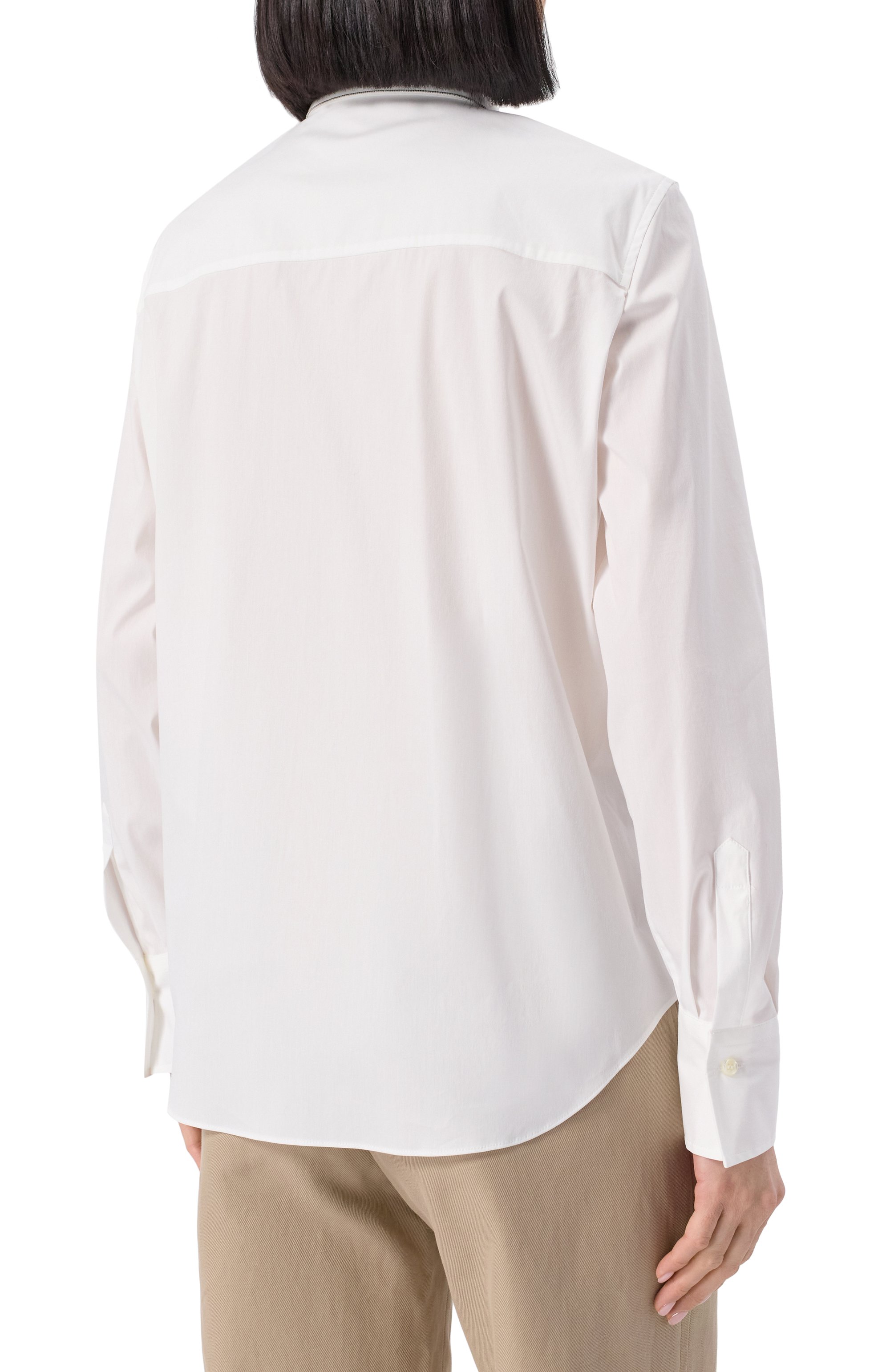 Хлопковая рубашка BRUNELLO CUCINELLI, арт. M0091MA606, фото 4