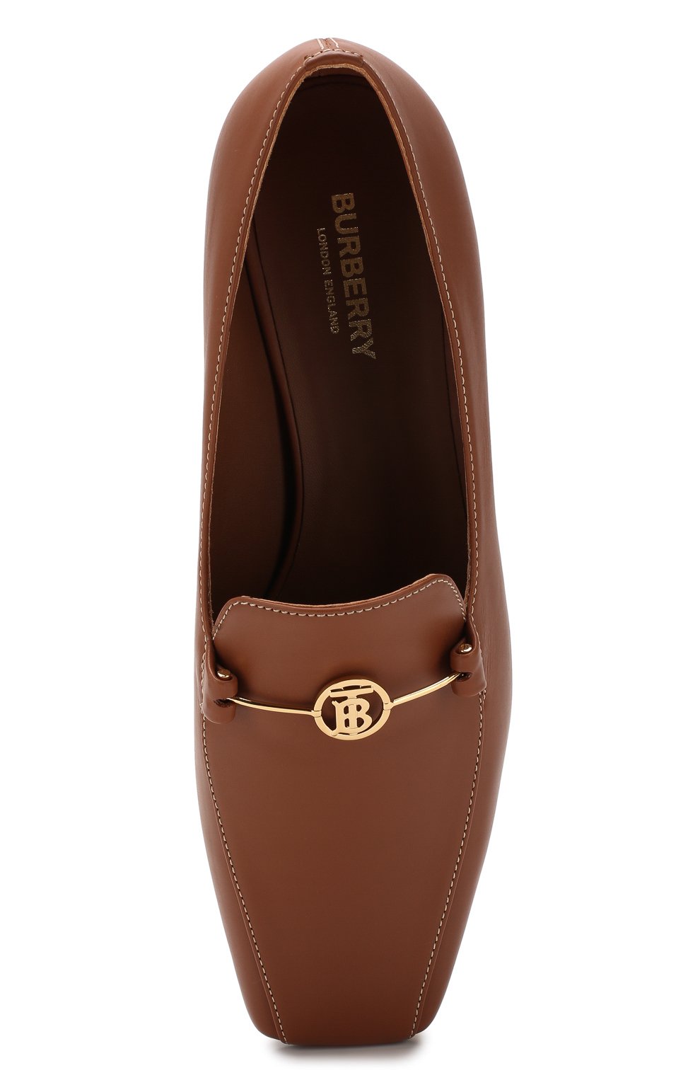 Кожаные лоферы BURBERRY, арт. 8015571, фото 5