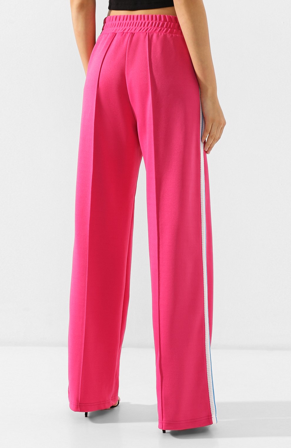 Брюки с лампасами OFF-WHITE фуксия цвета по цене 33400 руб., арт. 0WCH004R19C950572800, фото 4 Брюки с лампасами OFF-WHITE, арт. 0WCH004R19C950572800, фото 4