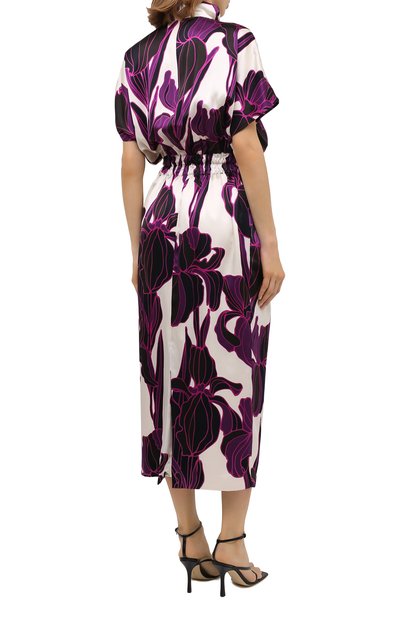 Шелковое платье DRIES VAN NOTEN фуксия цвета по цене 136500 руб., арт. 202-18661-1135, фото 4 Шелковое платье DRIES VAN NOTEN, арт. 202-18661-1135, фото 4