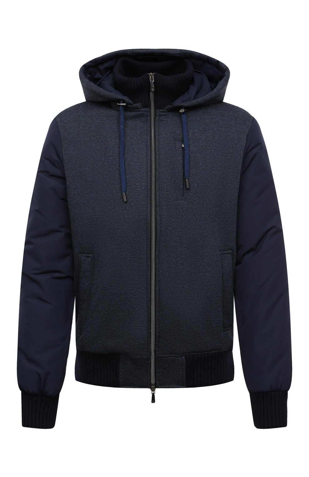 Утепленный бомбер CAPOBIANCO синего цвета по цене 106500 руб., арт. 13M351.JCNY., фото 1 Утепленный бомбер CAPOBIANCO, арт. 13M351.JCNY., фото 1