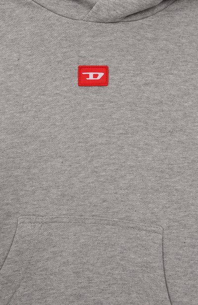 Хлопковое худи DIESEL, арт. J02502/0GEAD, фото 3