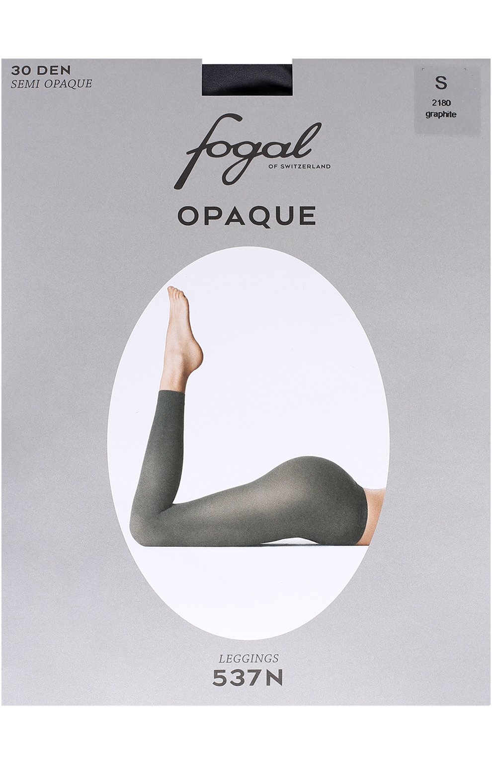Укороченные легинсы FOGAL серого цвета по цене 3555 руб., арт. 537N/0PAQUE/30DEN/LEGGINGS, фото 1 Укороченные легинсы FOGAL, арт. 537N/0PAQUE/30DEN/LEGGINGS, фото 1