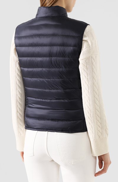 Пуховый жилет liane MONCLER темно-синего цвета по цене 64400 руб., арт. F1-093-1A102-00-53048, фото 4 Пуховый жилет liane MONCLER, арт. F1-093-1A102-00-53048, фото 4