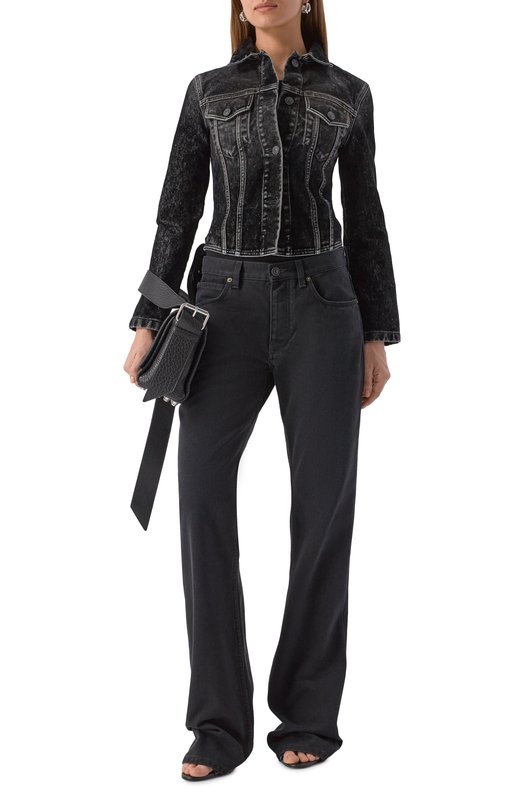Джинсовая куртка Balenciaga 831697/TSW65 Чёрный  831697/TSW65 Фото 2
