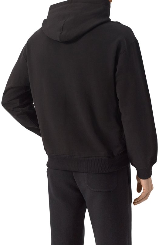 Хлопковое худи Dolce & Gabbana G9ZU0T/G705Y Чёрный  G9ZU0T/G705Y Фото 4