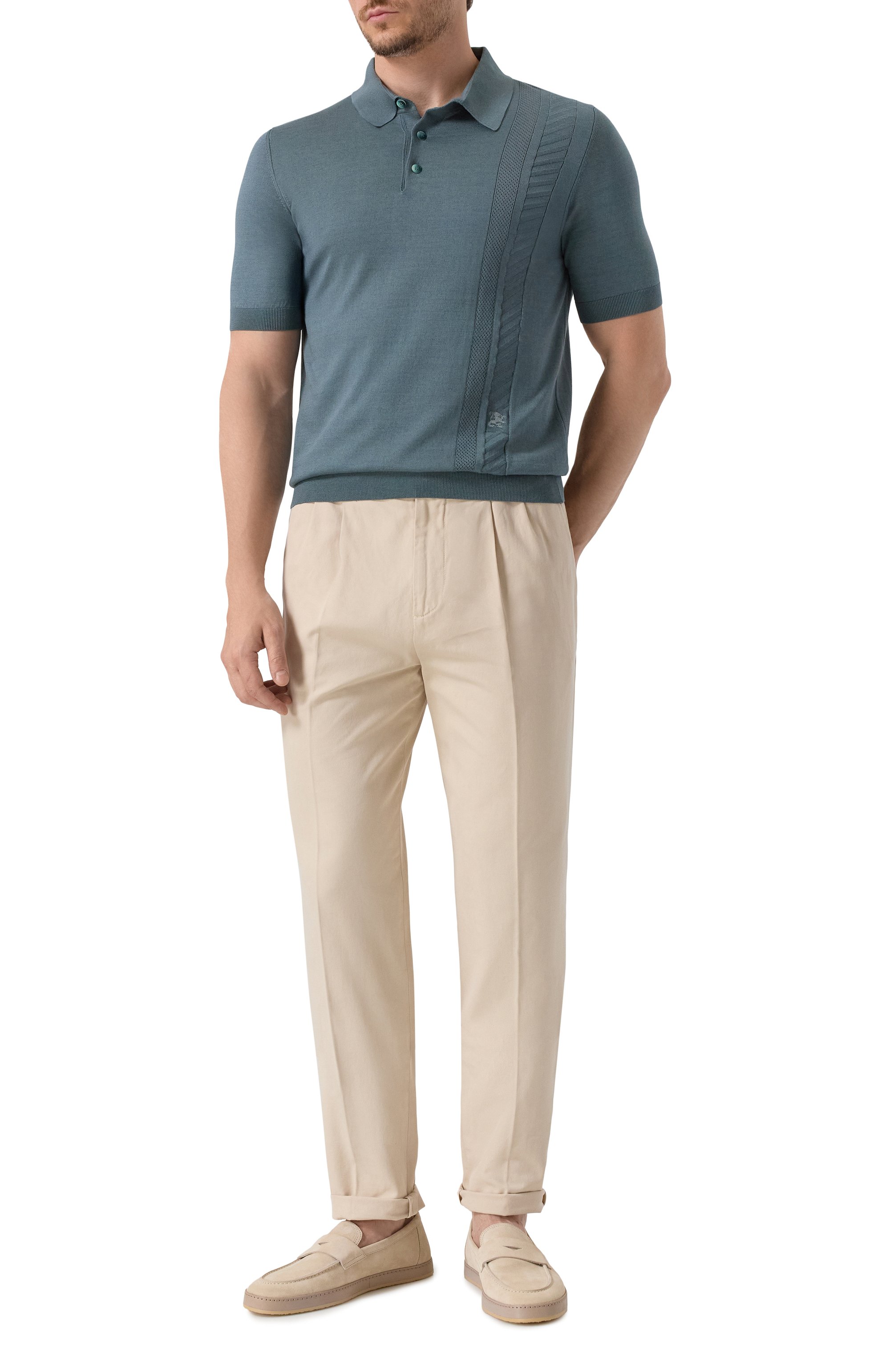 Поло из хлопка и шелка ZILLI, арт. KBP002M0142VFWS00, фото 2