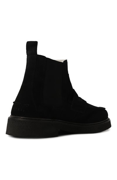 Замшевые челси INUIKII черного цвета по цене 38850 руб., арт. 55207-090, фото 5 Замшевые челси INUIKII, арт. 55207-090, фото 5