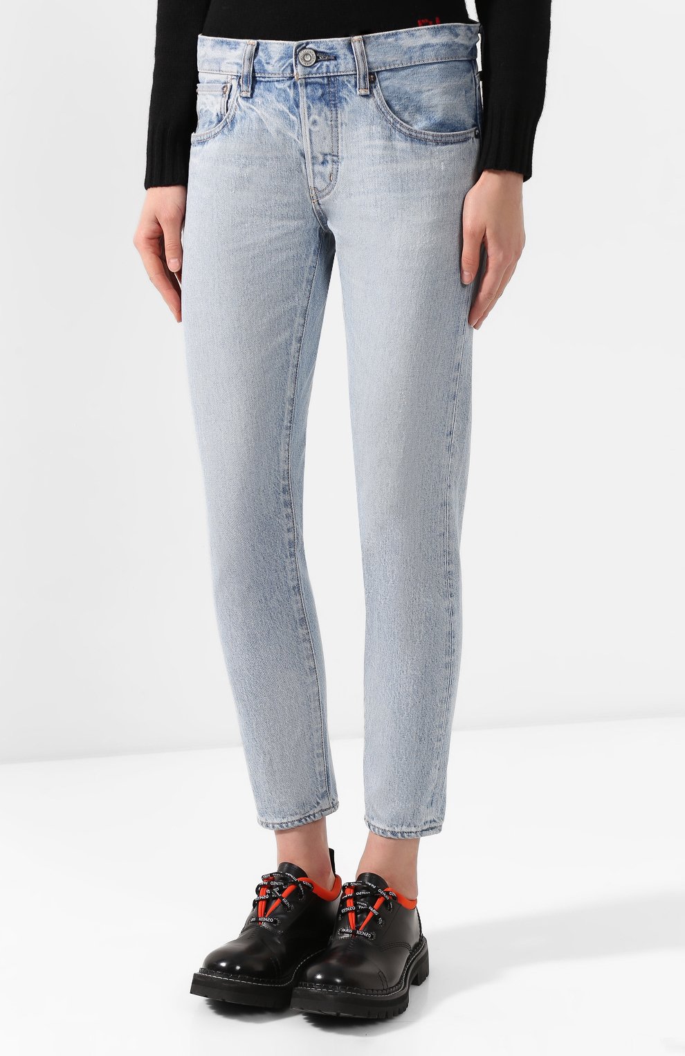 Джинсы MOUSSY голубого цвета по цене 27800 руб., арт. 025CAC11-2073, фото 3 Джинсы MOUSSY, арт. 025CAC11-2073, фото 3