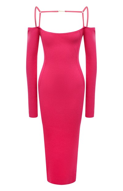 Женское платье из вискозы и льна JACQUEMUS, арт. 22H213KN300/2082PINK