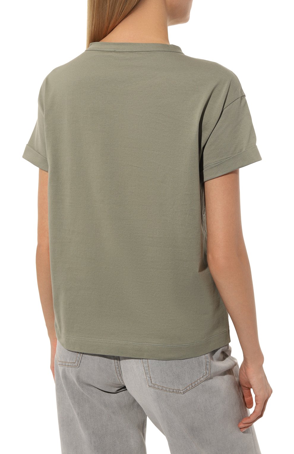 Хлопковая футболка BRUNELLO CUCINELLI, арт. M0A45B1006, фото 4