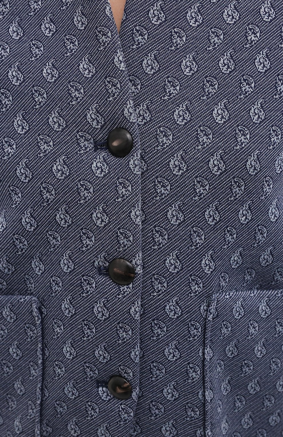 Жакет из вискозы GIORGIO ARMANI синего цвета по цене 159500 руб., арт. 6KAG51/AJVPZ, фото 5 Жакет из вискозы GIORGIO ARMANI, арт. 6KAG51/AJVPZ, фото 5
