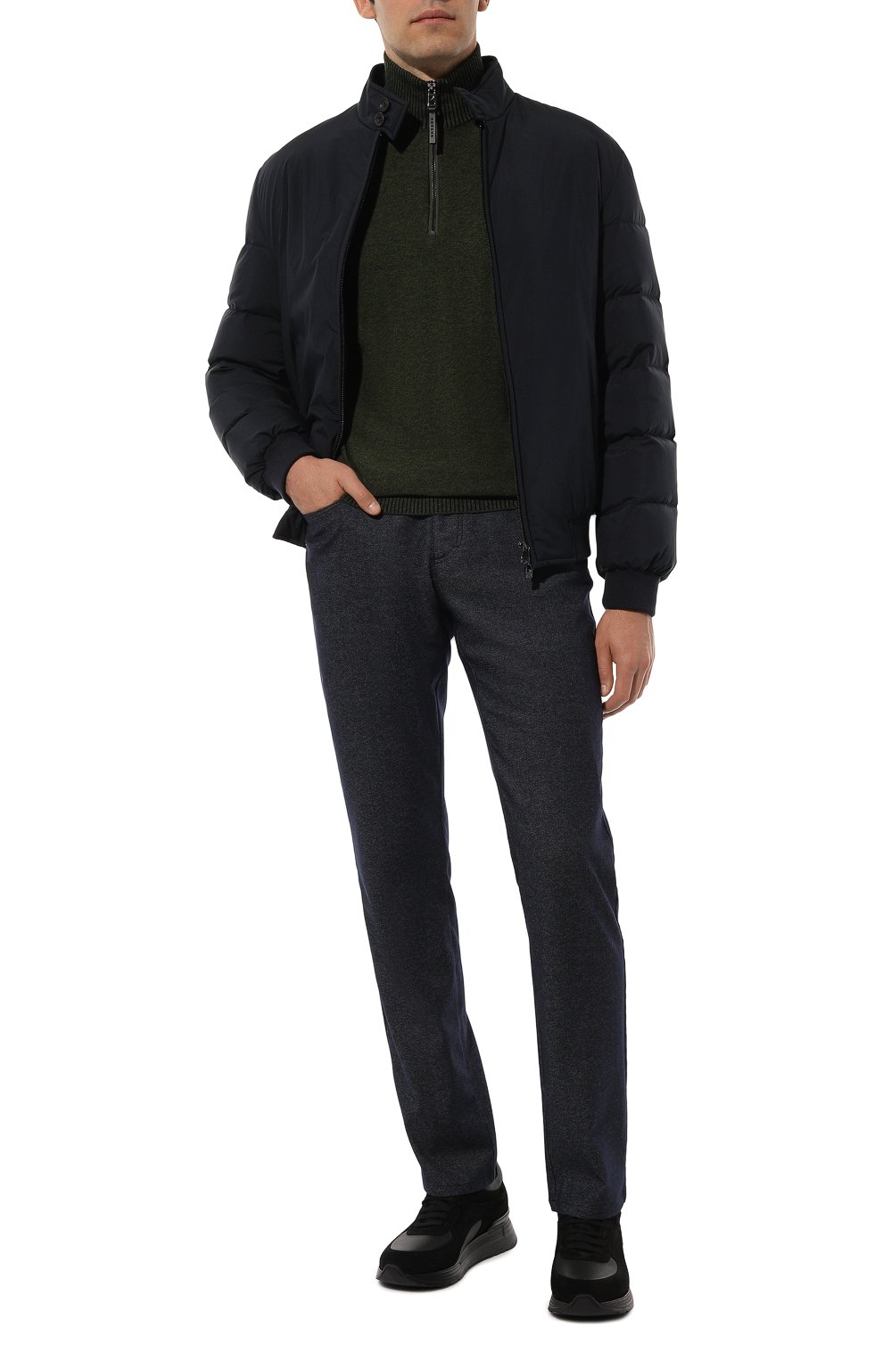 Брюки из шерсти и хлопка ZILLI, арт. J5T201M0221VZG000, фото 2