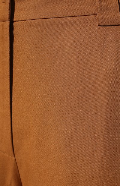 Брюки изо льна и вискозы PATRIZIA PEPE светло-коричневого цвета по цене 25700 руб., арт. 2P1394_A052, фото 5 Брюки изо льна и вискозы PATRIZIA PEPE, арт. 2P1394_A052, фото 5