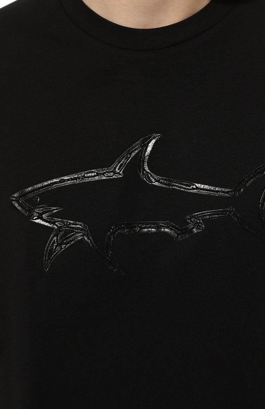Хлопковая футболка Paul&Shark 12311633 Чёрный  12311633 Фото 5