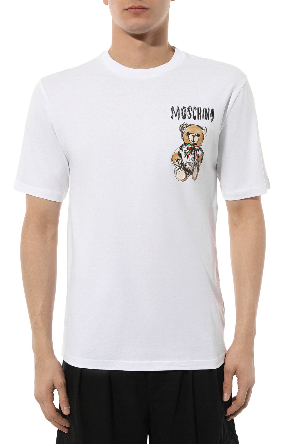 Хлопковая футболка MOSCHINO, арт. V0716/0241, фото 3