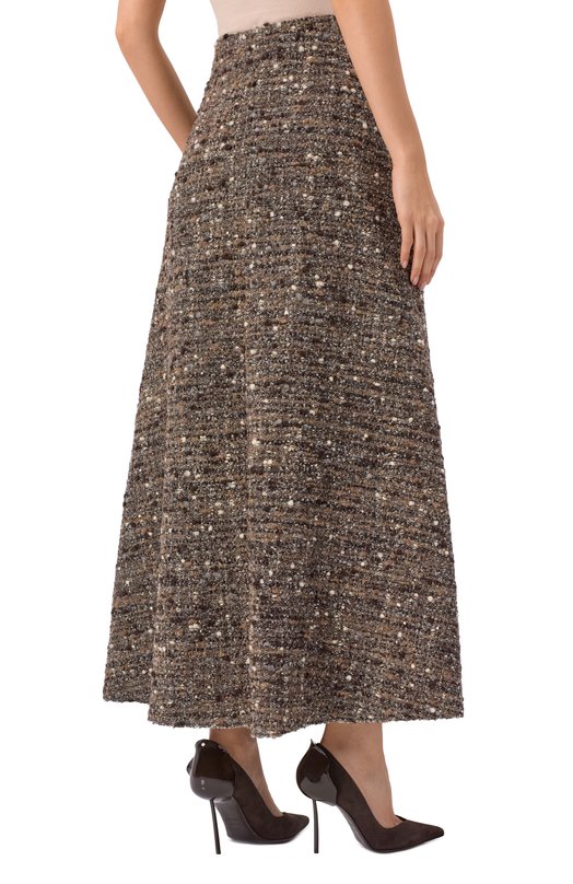 Шерстяная юбка Giambattista Valli 25FWSVCA2122/77GR0 Коричневый  25FWSVCA2122/77GR0 Фото 4