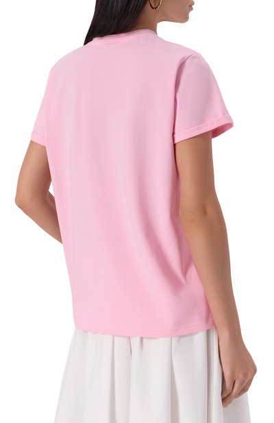 Хлопковая футболка SEVEN LAB розового цвета по цене 8190 руб., арт. CTR1.01.330.252.2723, фото 4 Хлопковая футболка SEVEN LAB, арт. CTR1.01.330.252.2723, фото 4