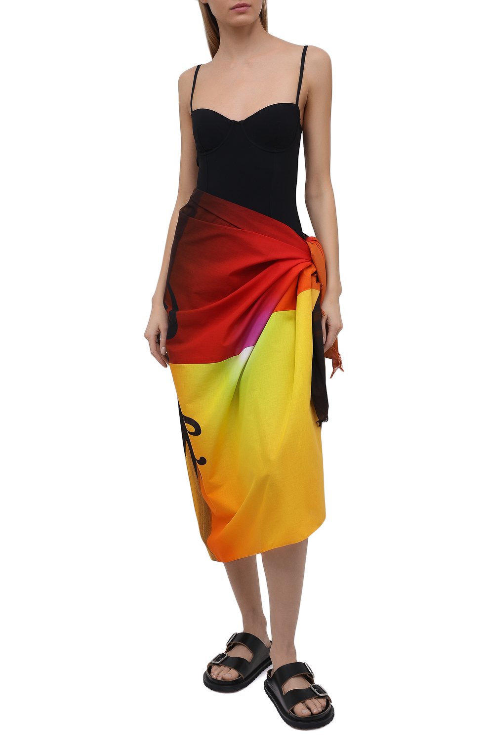Хлопковое парео loewe x paula's ibiza LOEWE разноцветного цвета по цене 35800 руб., арт. F616913X01, фото 2 Хлопковое парео loewe x paula's ibiza LOEWE, арт. F616913X01, фото 2