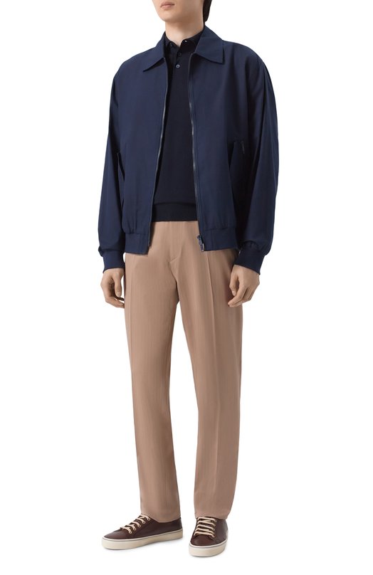 Хлопковые брюки Brioni RPCW0L/PD010 Бежевый  RPCW0L/PD010 Фото 2