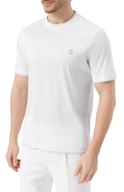 Хлопковая футболка BRUNELLO CUCINELLI, арт. M0B137427G, фото 3