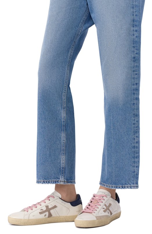 Кожаные кеды Steven-D Premiata STEVEND/VAR 7602 Белый  STEVEND/VAR 7602 Фото 2