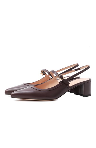 Женские кожаные туфли allette 45 GIANVITO ROSSI, арт. G95575.45RIC.VITB0UR