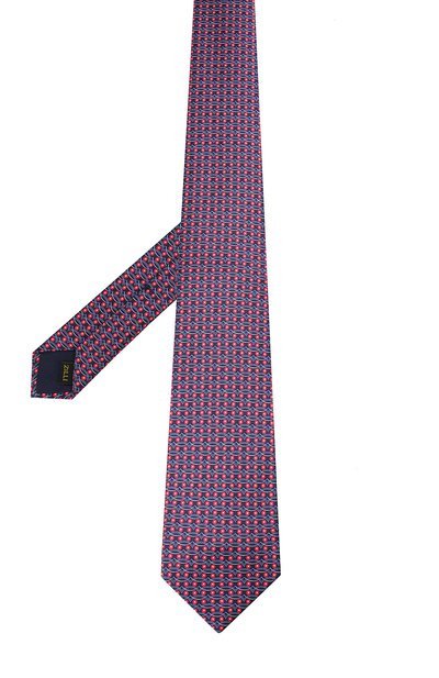 Шелковый галстук с узором ZILLI красного цвета по цене 25800 руб., арт. 50055/TIE, фото 2 Шелковый галстук с узором ZILLI, арт. 50055/TIE, фото 2