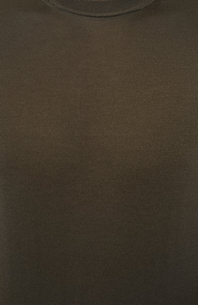 Шелковый джемпер STEFANO RICCI хаки цвета по цене 92400 руб., арт. K616215G10/F24101, фото 5 Шелковый джемпер STEFANO RICCI, арт. K616215G10/F24101, фото 5