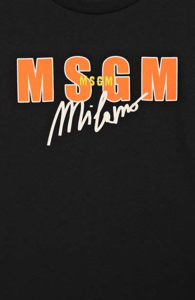 Хлопковая футболка MSGM KIDS, арт. F6MSJBTH282, фото 3