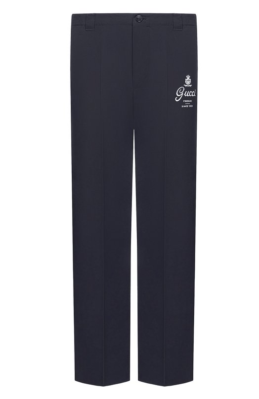 Хлопковые брюки Gucci 854264/ZAQH5 Синий 854264/ZAQH5