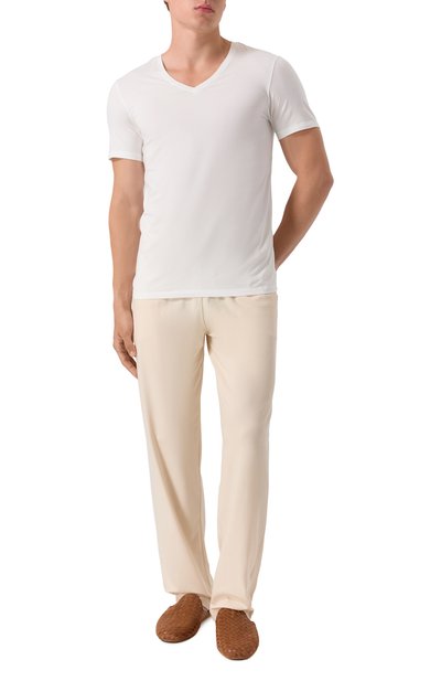 Хлопковая футболка HANRO, арт. 073089, фото 2