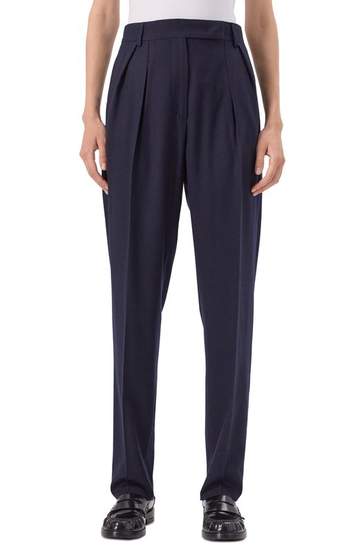 Шерстяные брюки Max Mara NEMB0 Синий  NEMB0 Фото 3
