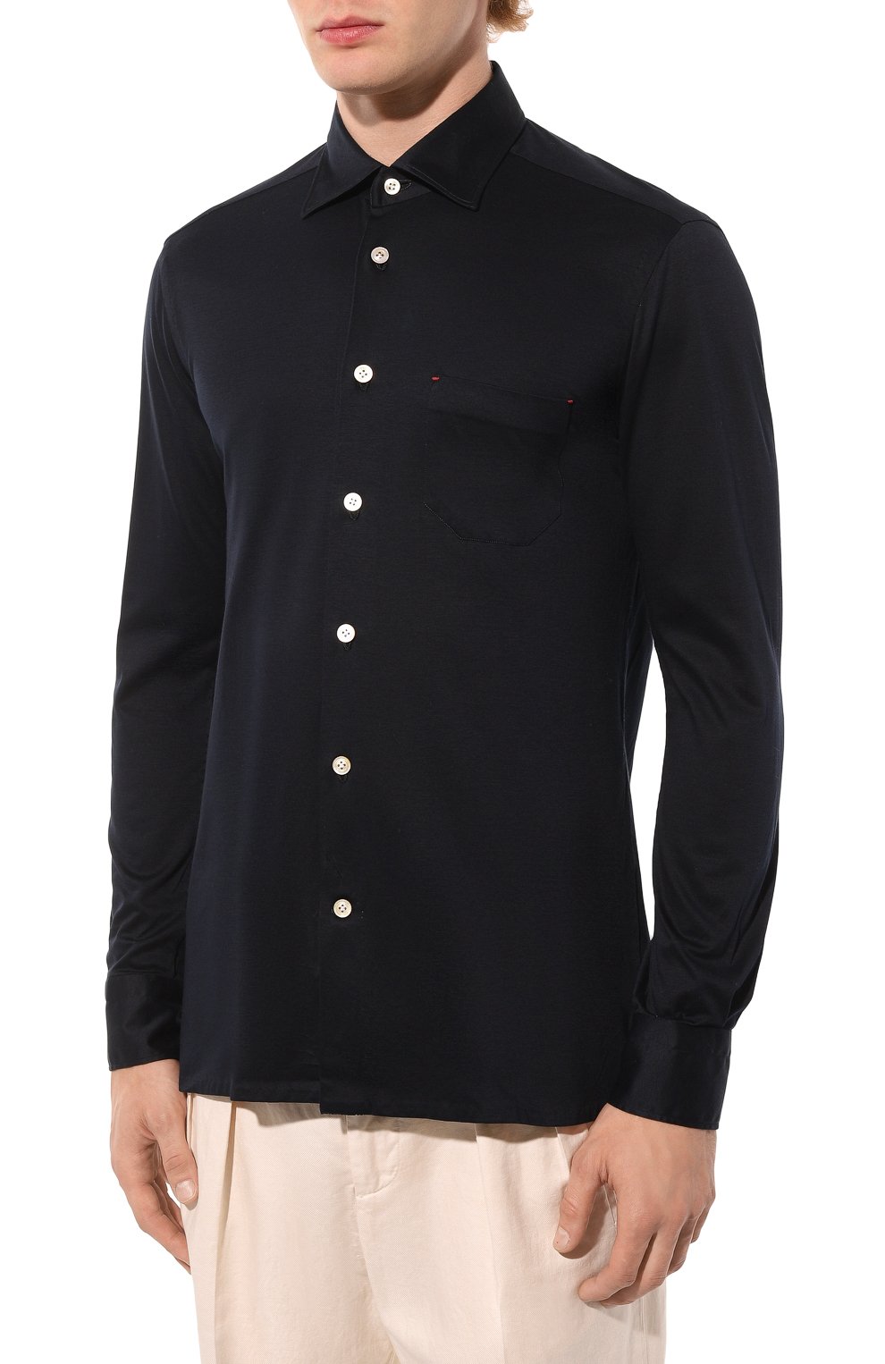 Хлопковая рубашка KITON, арт. UMCNERK06R4911, фото 3