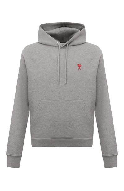 Хлопковое худи AMI, арт. BFUSW200 730, фото 1