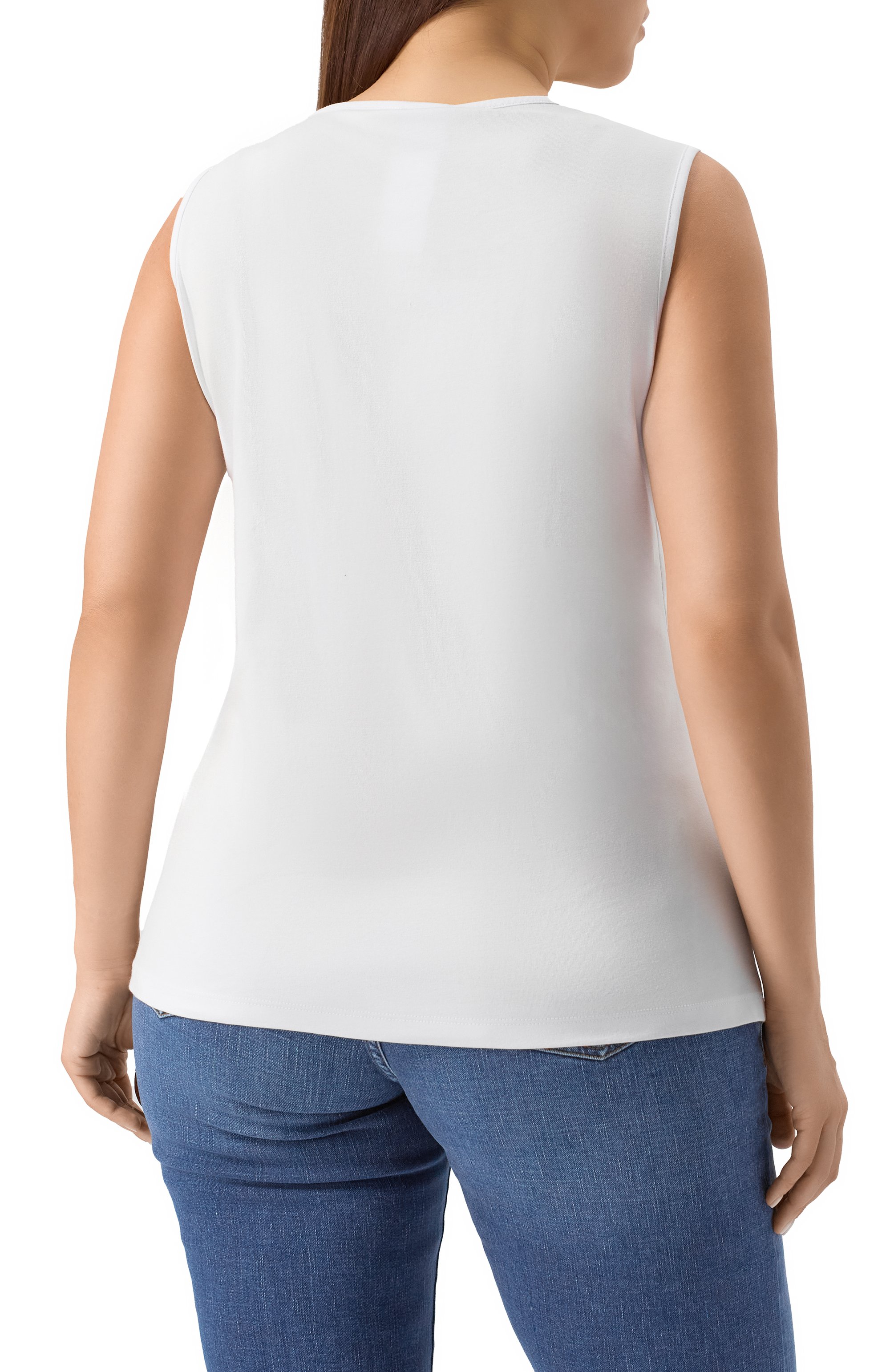 Хлопковый топ PERSONA BY MARINA RINALDI, арт. CARB0NE, фото 4