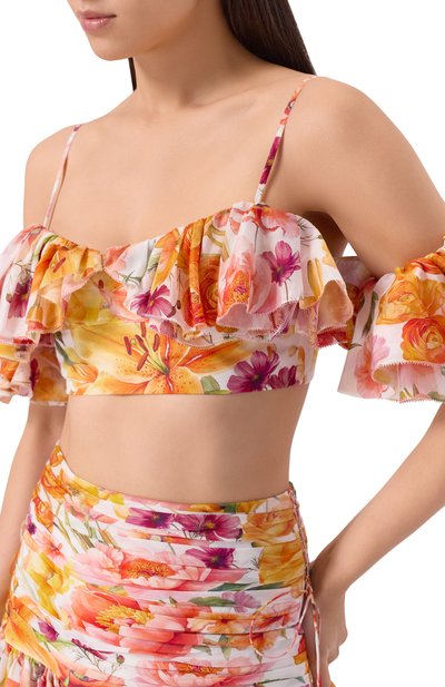 Топ из хлопка и шелка YVON, арт. 0 160114, фото 5