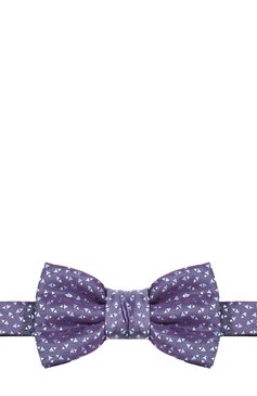 Мужской шелковый галстук-бабочка с узором LANVIN фиолетового цвета, арт. 3152/B0W TIE | Фото 1 (Материал: Текстиль, Шелк; Статус проверки: Проверена категория, Проверено; Материал сплава: Проставлено, Проверено; Нос: Не проставлено)