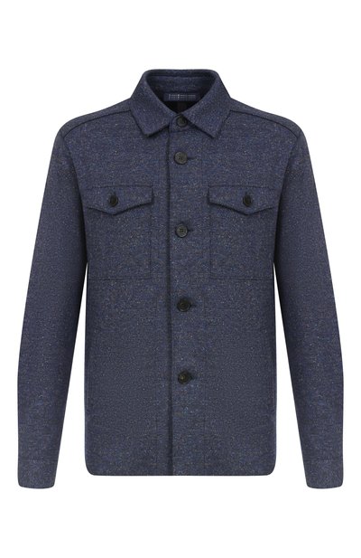 Мужская куртка-рубашка из шерсти и шелка HARRIS WHARF LONDON, арт. CH9320MDH