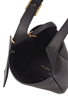 Женская сумка le 5 à 7 supple baby SAINT LAURENT черного цвета, арт. 809461/AADUU | Фото 5 (Размер: mini; Материал: Натуральная кожа; Материал сплава: Проставлено; Драгоценные камни: Проставлено)