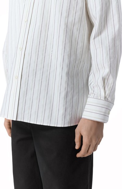 Хлопковая рубашка SAINT LAURENT, арт. 848033/Y7K19, фото 5