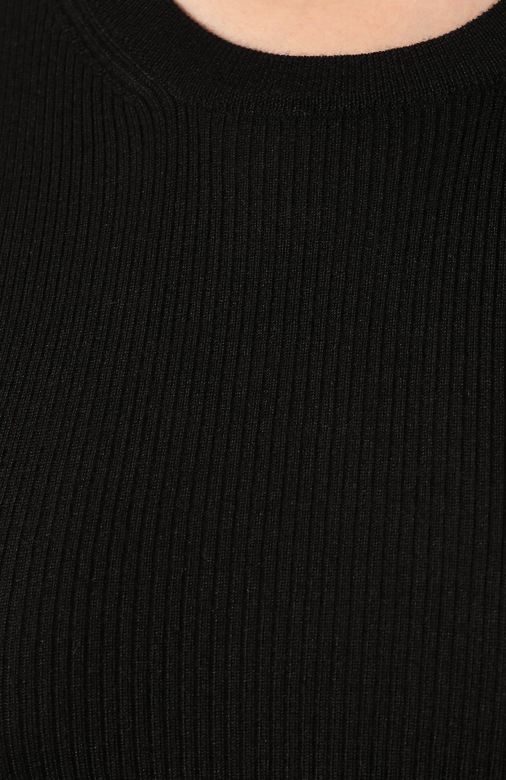 Топ из смеси кашемира и шелка DOLCE & GABBANA черного цвета по цене 93550 руб., арт. FX567T/JAMA1, фото 5 Топ из смеси кашемира и шелка DOLCE & GABBANA, арт. FX567T/JAMA1, фото 5