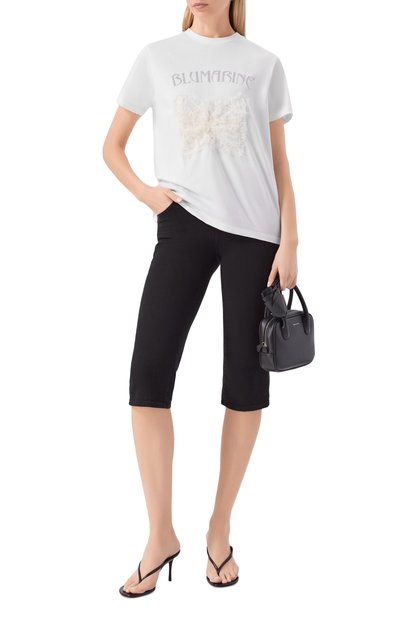 Хлопковая футболка BLUMARINE, арт. 4T109A/TJ0027, фото 2