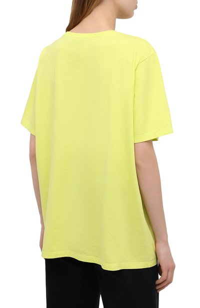 Хлопковая футболка GOLDEN GOOSE DELUXE BRAND желтого цвета по цене 12050 руб., арт. GWP00805.P000284, фото 4 Хлопковая футболка GOLDEN GOOSE DELUXE BRAND, арт. GWP00805.P000284, фото 4