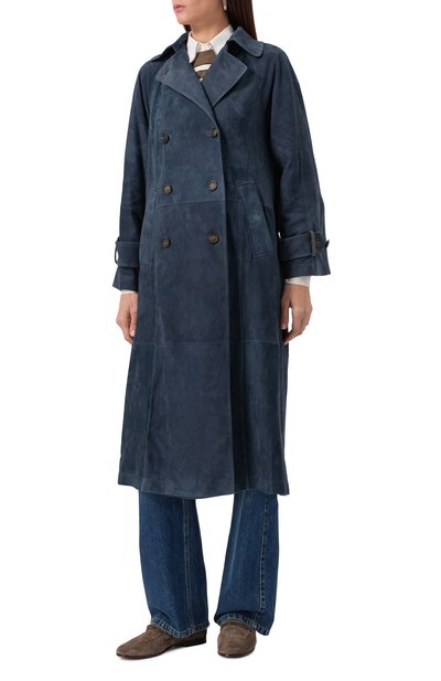 Замшевый плащ BRUNELLO CUCINELLI, арт. MPCAI9846P, фото 3