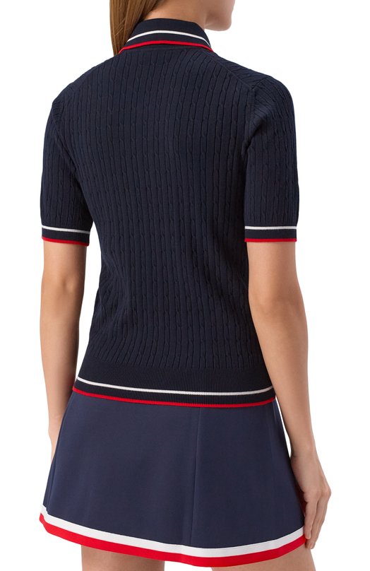Поло из вискозы Sporty and Rich T0068602300BL119 Синий  T0068602300BL119 Фото 4