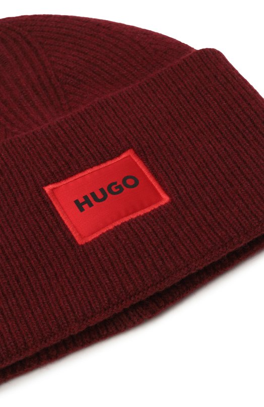 Шерстяная шапка HUGO 50496011 Бордовый  50496011 Фото 3