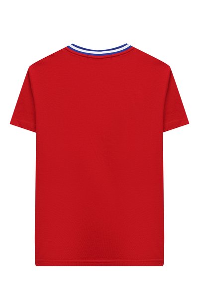 Хлопковая футболка POLO RALPH LAUREN красного цвета по цене 6170 руб., арт. 323813368, фото 2 Хлопковая футболка POLO RALPH LAUREN, арт. 323813368, фото 2