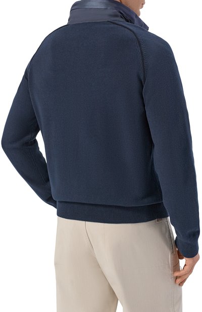 Хлопковый кардиган PARAJUMPERS темно-синего цвета по цене 45850 руб., арт. 26SM-PM KNR K09, фото 4 Хлопковый кардиган PARAJUMPERS, арт. 26SM-PM KNR K09, фото 4